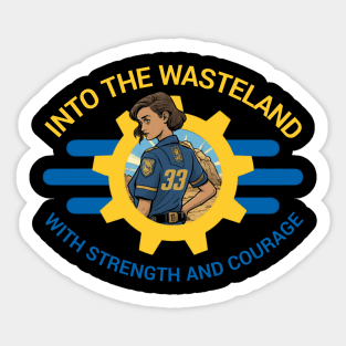 Vault 33's Hero Emerges - Courage Lead the Way Sticker